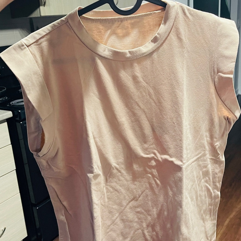 SHEIN Light Pink Muscle Tee